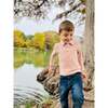 Spencer Long Sleeve Polo Shirts, Pumpkin & White - Polo Shirts - 2