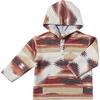 Rancho Henley Hooded Jacket, Burgundy Azetec - Jackets - 1 - thumbnail