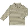 Midway Long Sleeve Polo Shirts, Brown & Royal Stripe - Polo Shirts - 1 - thumbnail