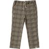 Marcus Pants With Suspenders, Brown Chunk Houndstooth - Pants - 1 - thumbnail