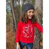 Cherokee Print Long Raglan Sleeve Tee, Red Hunting - T-Shirts - 3