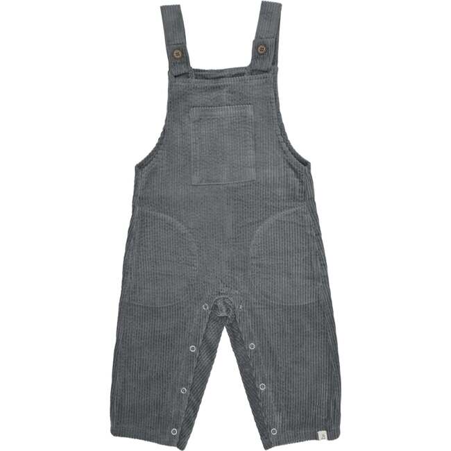 Baby Galleon Chunky Corduroy Long Overalls, Grey