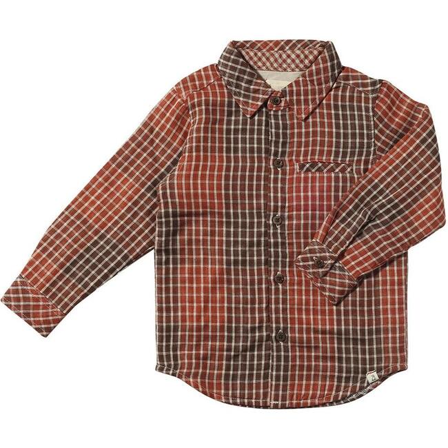 Atwood Woven Long Sleeve Shirt, Rust Plaid