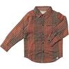 Atwood Woven Long Sleeve Shirt, Rust Plaid - Shirts - 1 - thumbnail