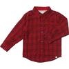 Atwood Woven Long Sleeve Shirt, Red & Black Micro Plaid - Shirts - 1 - thumbnail