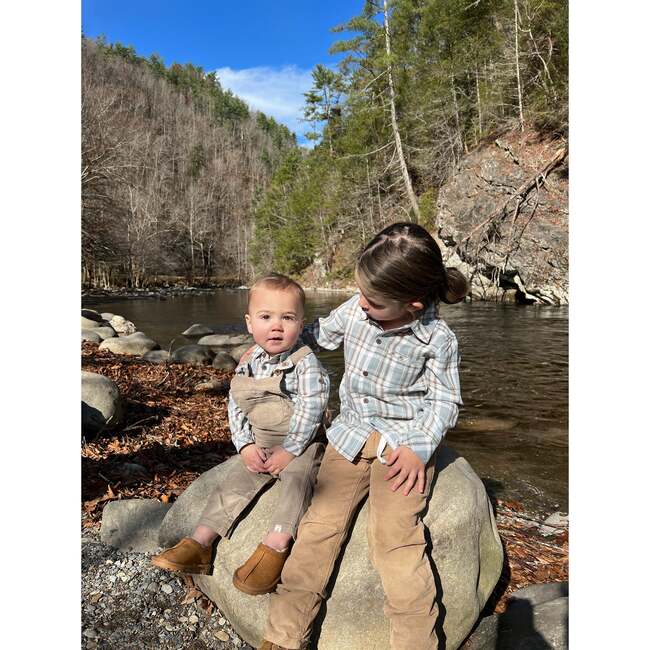 Baby Harrison Corduroy Long Overalls, Tan - Overalls - 3