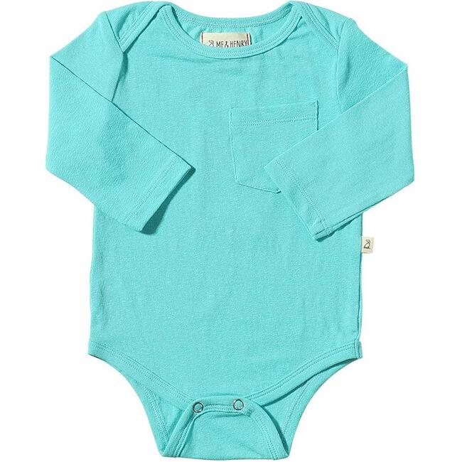 Baby Tellico 3-Quarter Sleeve Triple Pack Onesies, Aqua, White & Blue (Pack Of 3) - Onesies - 2