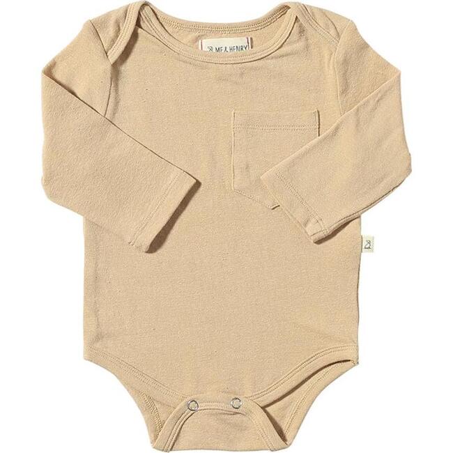 Baby Tellico 3-Quarter Sleeve Triple Pack Onesies, Cream, Gold & Beige (Pack Of 3) - Onesies - 4