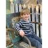 Alcoa Round Neck Long Sleeve Tee, Blue & Grey Stripe - T-Shirts - 2