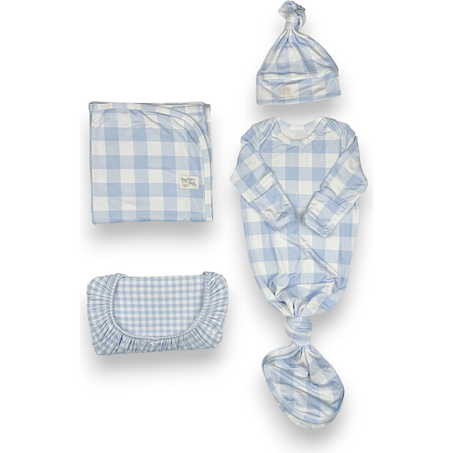 Bamboo Newborn Nest, Sunday Picnic Dusty Blue