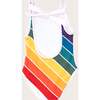 Scoop Neck One-Piece Swimsuit, Forever Summer Rainbow - One Pieces - 2