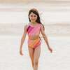 Scoop Neck 2-Piece Tank Swimsuit, Sunset Beach Rainbow - Two Pieces - 2