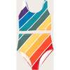 Scoop Neck 2-Piece Tank Swimsuit, Forever Summer Rainbow - Two Pieces - 1 - thumbnail