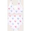 Scoop Neck 2-Piece Swimsuit, Cotton Candy - Two Pieces - 2