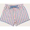 Boy's Swim Shorts, Americana Stripes - Swim Trunks - 1 - thumbnail