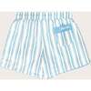 Boy's Swim Shorts, Blue Stripe - Swim Trunks - 3