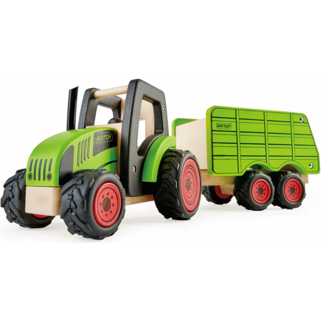 PINTOY Push-Along Tractor with Trailer - Transportation - 1