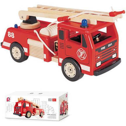 PINTOY Push-Along Fire Engine - Transportation - 1