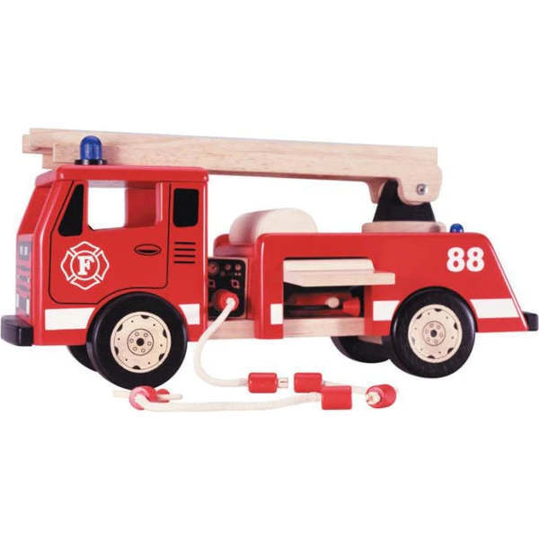 PINTOY Push-Along Fire Engine - Transportation - 2