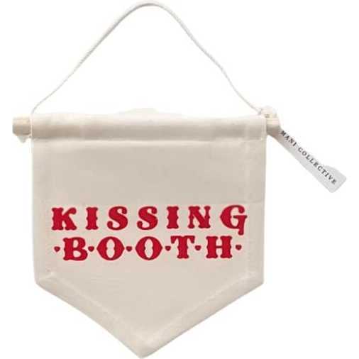 Red Kissing Booth Hang Sign