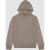 Wren Long Sleeve Relaxed Fit Kangaroo Pocket Hoodie, Stone Grey - Sweatshirts - 1 - thumbnail