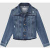 Manning Straight Fit Front Pocket Denim Jacket, Mid-Indigo - Jackets - 1 - thumbnail