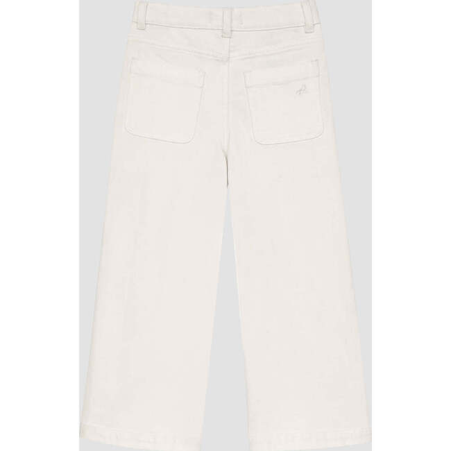 Lily High Rise Wide Leg Cropped Jeans, White - Jeans - 2