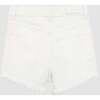 Lucy High Rise Cut Off Shorts, White Frayed - Shorts - 2