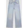 Lily High Rise Wide Leg Cropped Jeans, Poolside - Jeans - 1 - thumbnail