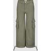 Lily High Rise Drawstring Wide Leg Jogger, Green - Pants - 1 - thumbnail