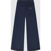 Lily Drawstring Wide Leg Pull-On Pant, Blue - Pants - 2