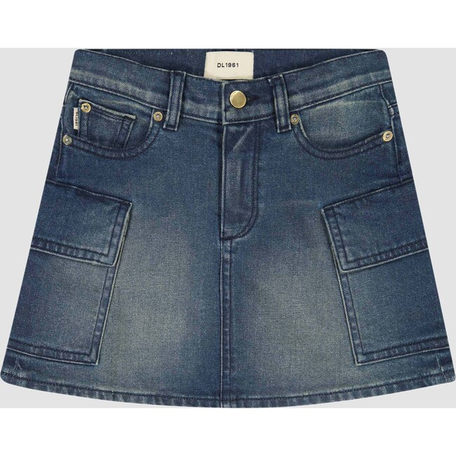 Jenny Denim Slim Fit Pocket Mini Skirt, Adams Cargo