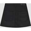 Jenny Denim Slim Fit Pocket Mini Skirt, Black Coated - Skirts - 2