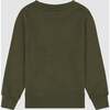 Gabe Ribbed Trim Crew Neck Long Sleeve Sweatshirt, Olive Stripe - Sweatshirts - 2