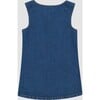 Hana Denim Sleeveless Front Pocket Pinafore Dress, Capetown - Dresses - 2