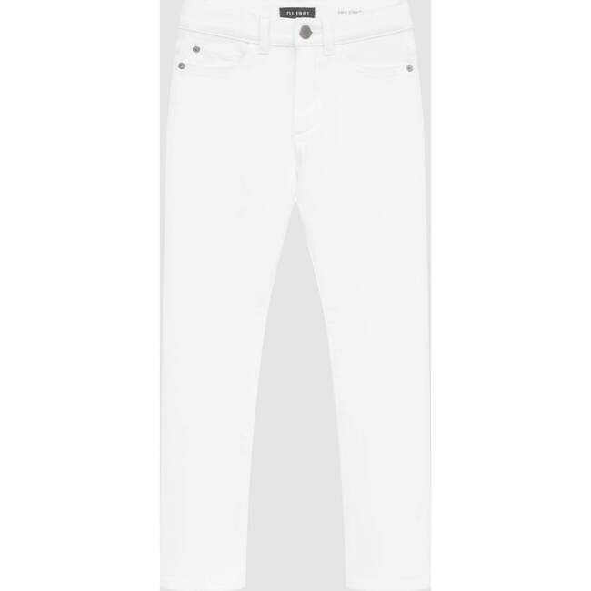 Emie High Rise Straight Fit Jeans, White