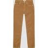 Emie High Rise Straight Fit Jeans, Brown - Jeans - 1 - thumbnail