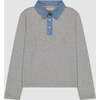 Classic Long Sleeve Button Polo Shirt, Grey - Polo Shirts - 1 - thumbnail