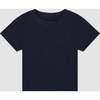 Classic Fit Crew Neck Short Sleeve T-Shirt, Marine - T-Shirts - 1 - thumbnail