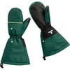 Mondo Monster Elastic Long Cuff Mittens, Bottle Green - Gloves - 1 - thumbnail