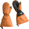 Foxdo Golden Elastic Long Cuff Mittens, Leather Brown - Gloves - 1 - thumbnail