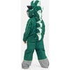 Mondo Monster Adjustable Hood Waterproof Zipper Snowsuit, Bottle Green - Snowsuits - 6