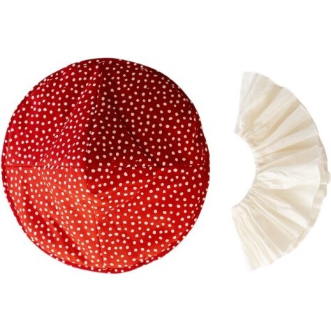Adult Mushroom Hat and Ruffle Collar - Costume Accessories - 1