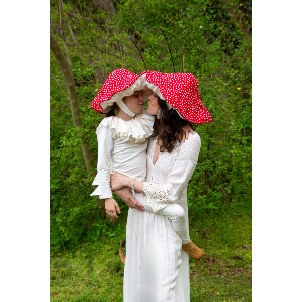 Adult Mushroom Hat and Ruffle Collar - Costume Accessories - 5