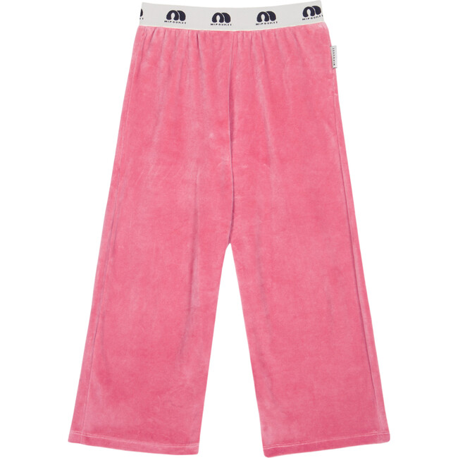 Manuela Cotton Velvet Wide Leg Pant, Pink