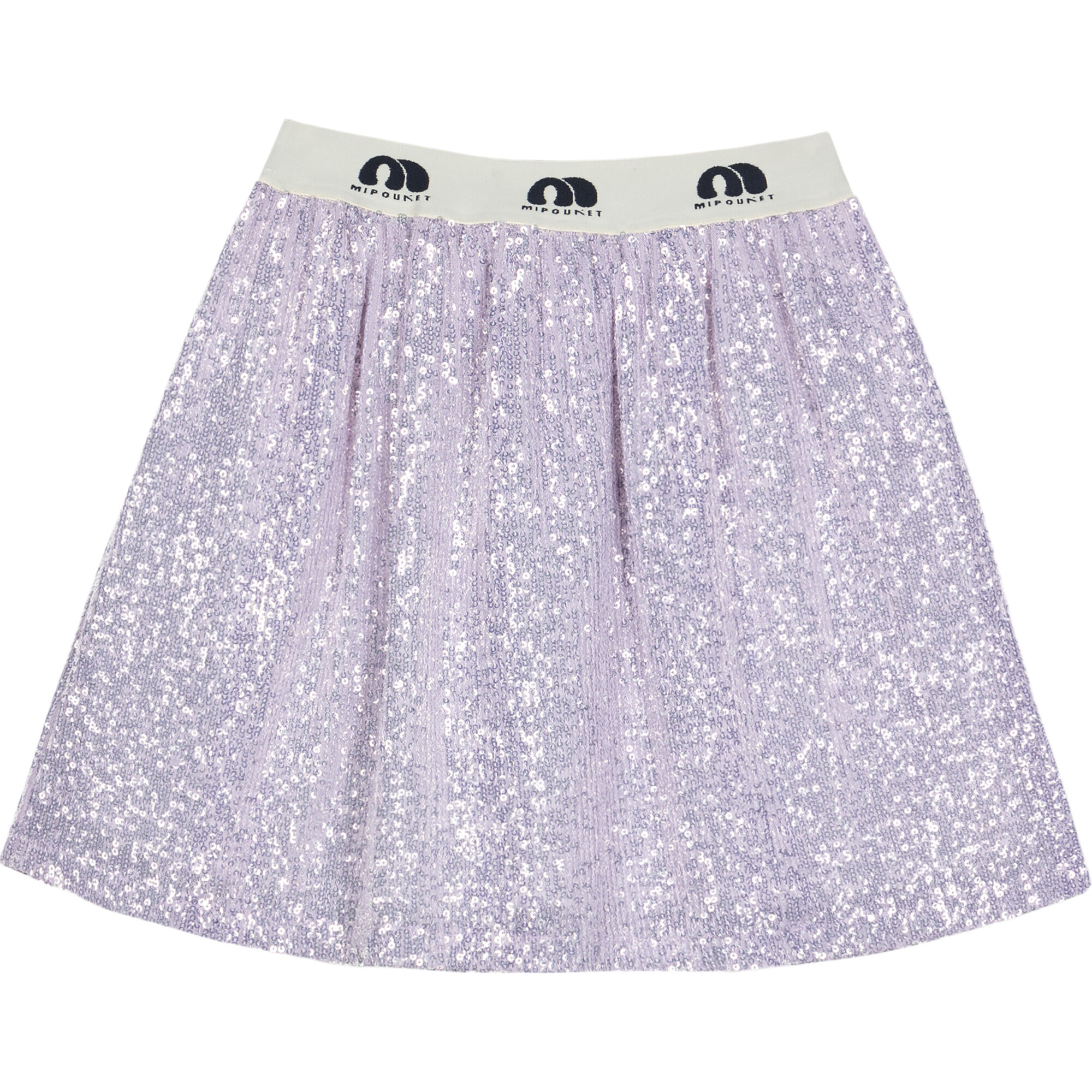 Ada Luminous Sequin A-Line Skirt, Pastel Purple - Mipounet