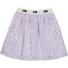 Ada Luminous Sequin A-Line Skirt, Pastel Purple - Skirts - 1 - thumbnail