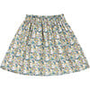 Valentina Liberty Print A-Line Skirt, Blue - Skirts - 1 - thumbnail