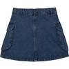 Ona Cargo 2-Flap Pocket Mini Skirt, Blue - Skirts - 2