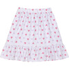 Love Jacquard Tiered Skirt, Pastel Purple - Skirts - 1 - thumbnail